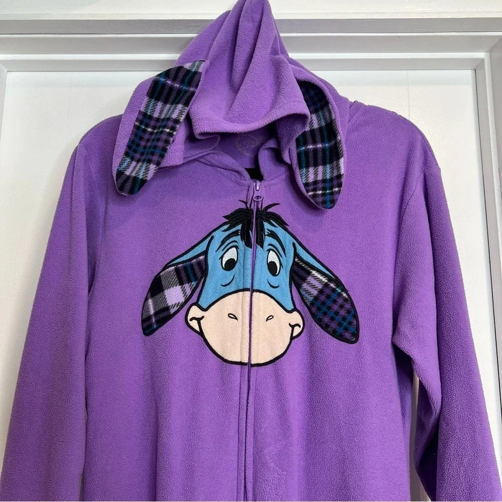 Disney‎ Eeyore Onesie Costume Union Suit Pajamas. Size Medium. - Picture 6 of 13